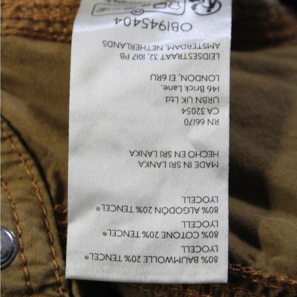 Pilcro and the Letterpress Anthropologie Womens Wide Leg Crop Cargos Brown - Picture 3 of 6